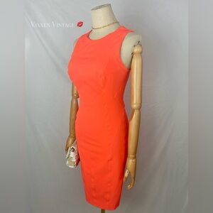 Karen Millen Orange Midi Dress